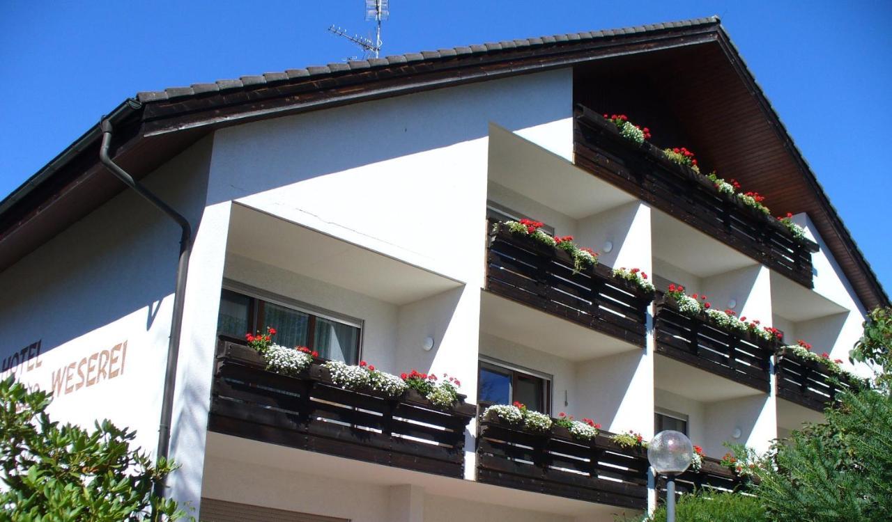 Hotel Garni Zur Weserei Kandern Exterior foto